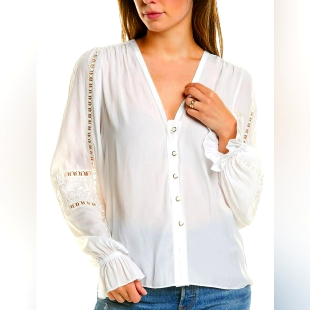 NWT Ramy Brook Lava Top White Size M